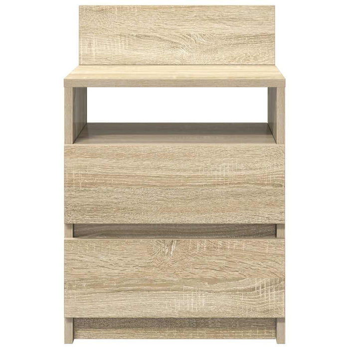 Noptiere 2 buc. cu 2 sertare, stejar Sonoma, 40x33x60 cm - WALTI WALTI
