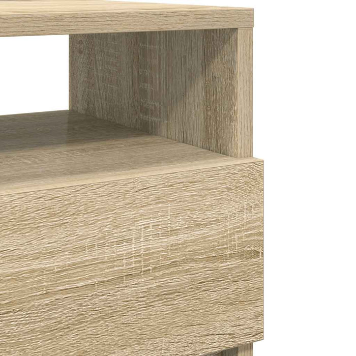 Noptiere 2 buc. cu 2 sertare, stejar Sonoma, 40x33x60 cm - WALTI WALTI