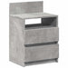 Noptieră cu 2 sertare, gri beton, 40x33x60 cm - WALTI WALTI