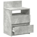 Noptieră cu 2 sertare, gri beton, 40x33x60 cm - WALTI WALTI