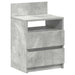 Noptiere 2 buc. cu 2 sertare, gri beton, 40x33x60 cm - WALTI WALTI