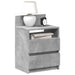 Noptiere 2 buc. cu 2 sertare, gri beton, 40x33x60 cm - WALTI WALTI