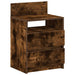 Noptiere 2 buc. cu 2 sertare, stejar afumat, 40x33x60 cm - WALTI WALTI