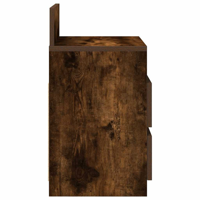 Noptiere 2 buc. cu 2 sertare, stejar afumat, 40x33x60 cm - WALTI WALTI