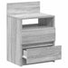 Noptiere 2 buc. cu 2 sertare gri Sonoma 40x33x60 cm - WALTI WALTI