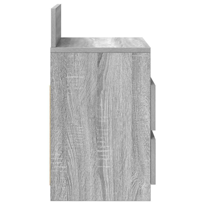 Noptiere 2 buc. cu 2 sertare gri Sonoma 40x33x60 cm - WALTI WALTI