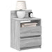 Noptiere 2 buc. cu 2 sertare gri Sonoma 40x33x60 cm - WALTI WALTI