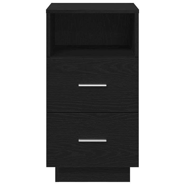 Noptiere 2 buc cu 2 sertare Negru 36x36x68 cm - WALTI WALTI