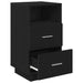 Noptiere 2 buc cu 2 sertare Negru 36x36x68 cm - WALTI WALTI