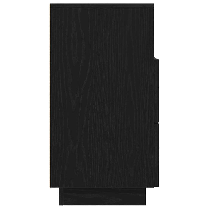 Noptiere 2 buc cu 2 sertare Negru 36x36x68 cm - WALTI WALTI