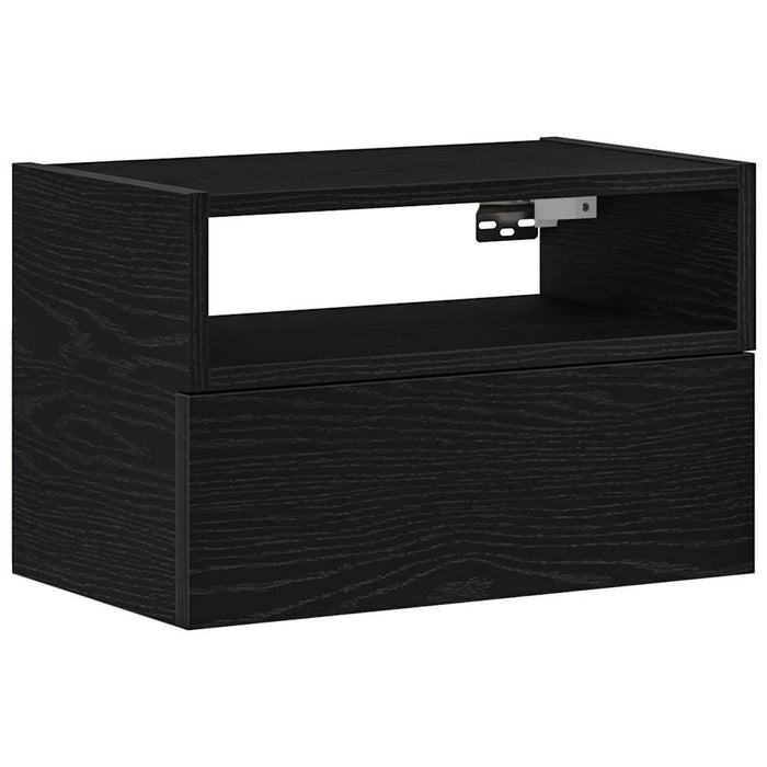 Noptieră de perete, negru, 45x26x28,5 cm - WALTI WALTI