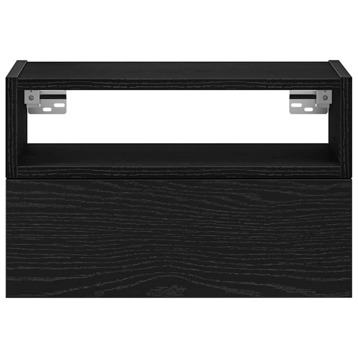 Noptieră de perete, negru, 45x26x28,5 cm - WALTI WALTI