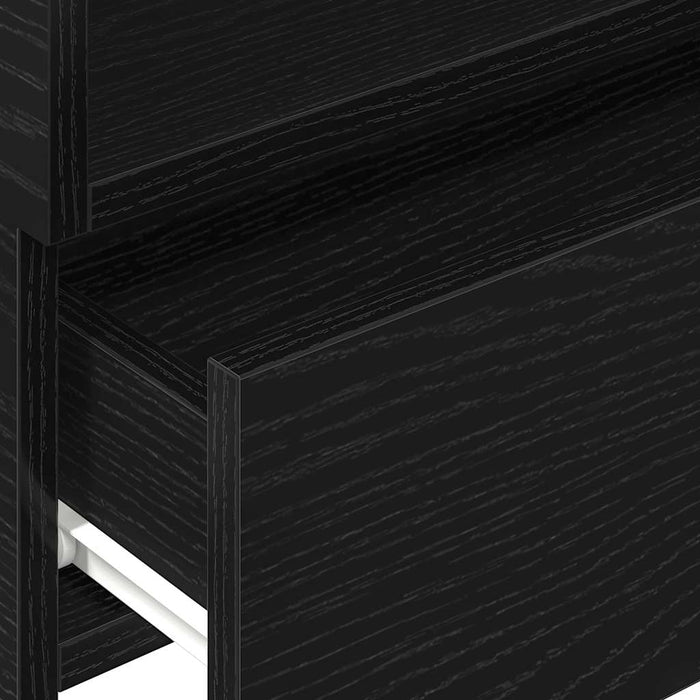Noptieră de perete, negru, 45x26x28,5 cm - WALTI WALTI