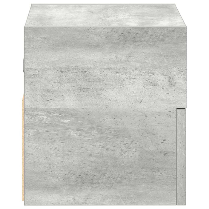 Noptiere de perete, 2 buc., gri beton, 45x26x28,5 cm - WALTI WALTI