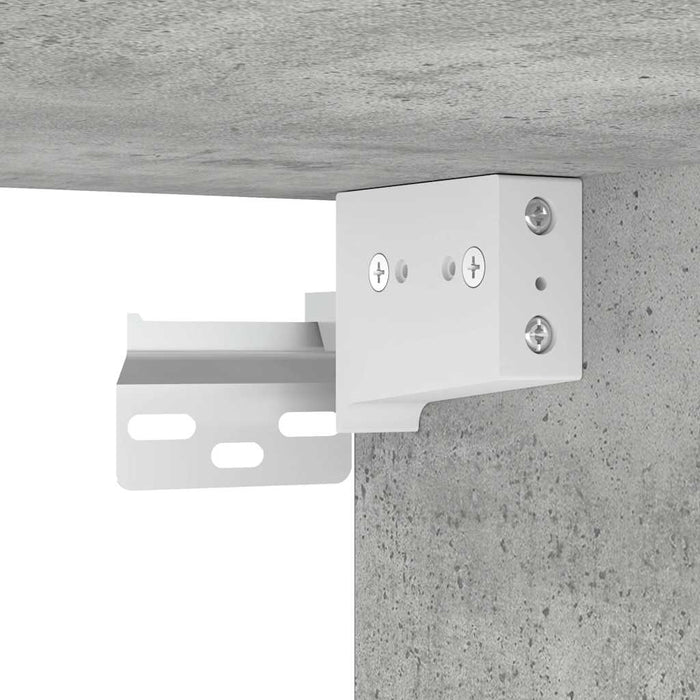 Noptiere de perete, 2 buc., gri beton, 45x26x28,5 cm - WALTI WALTI