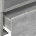 Noptiere de perete, 2 buc., gri beton, 45x26x28,5 cm - WALTI WALTI