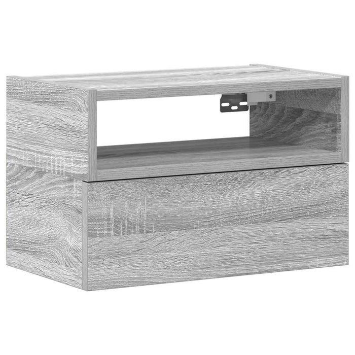Noptieră montată pe perete gri Sonoma 45x26x28,5 cm - WALTI WALTI