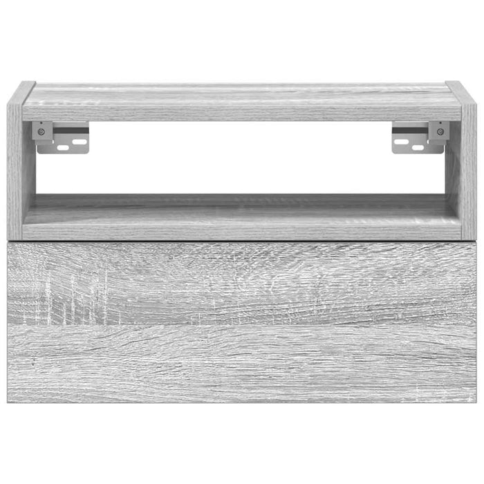 Noptieră montată pe perete gri Sonoma 45x26x28,5 cm - WALTI WALTI