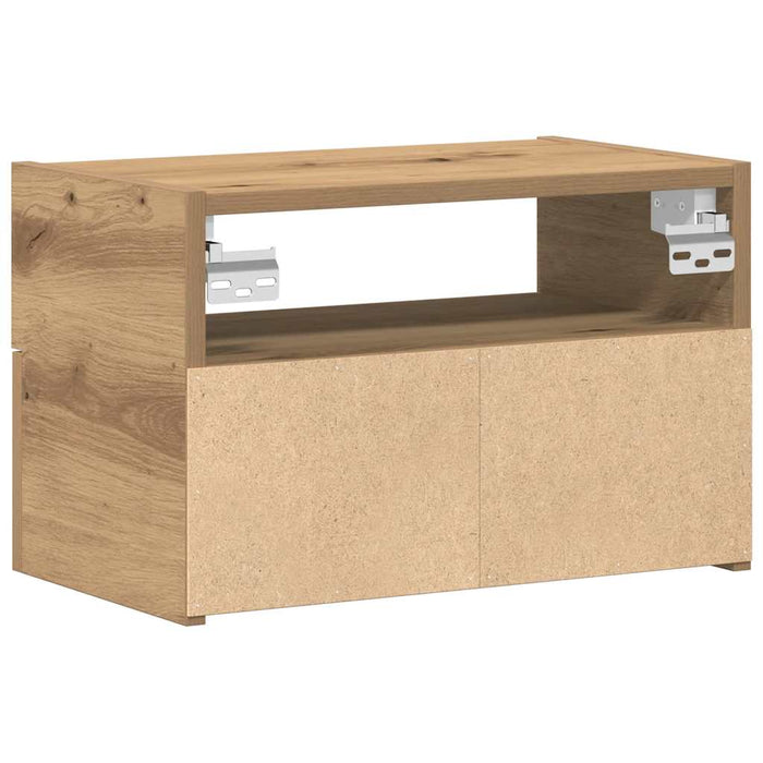 Noptiere de perete, 2 buc., Stejar artizanal, 45x26x28,5 cm - WALTI WALTI