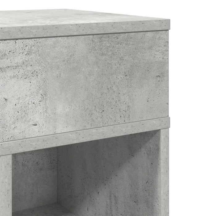 Noptiera cu sertar gri beton 25x31x66 cm WALTI