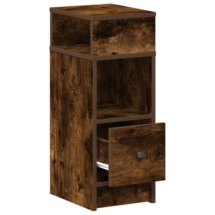 Noptiere 2 buc cu sertar stejar afumat 25x31x66 cm - WALTI WALTI