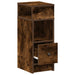 Noptiere 2 buc cu sertar stejar afumat 25x31x66 cm - WALTI WALTI