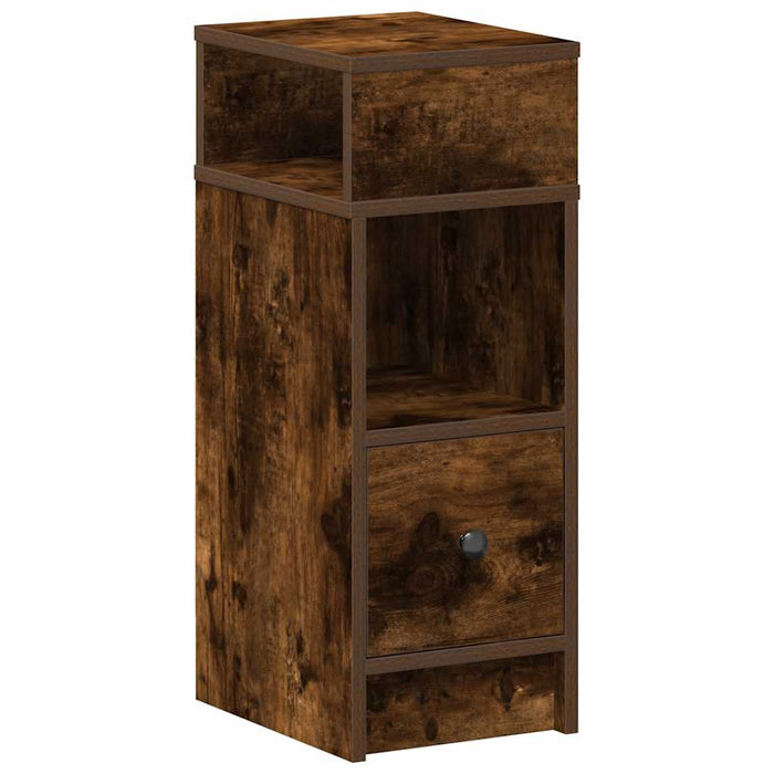 Noptiere 2 buc cu sertar stejar afumat 25x31x66 cm - WALTI WALTI