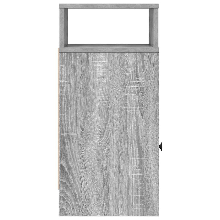 Noptiere 2 buc. cu sertar gri Sonoma 25x31x66 cm - WALTI WALTI