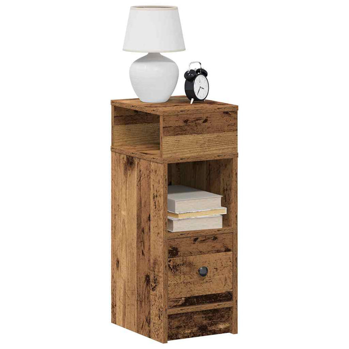Noptiere 2 buc. cu sertar, lemn vechi, 25x31x66 cm - WALTI WALTI