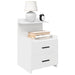 Noptiere 2 buc. cu 2 sertare, alb, 40x36,5x62 cm - WALTI WALTI