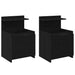 Noptiere 2 buc. cu 2 sertare, negru, 40x36,5x62 cm - WALTI WALTI