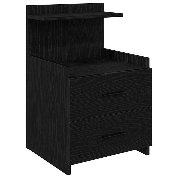 Noptiere 2 buc. cu 2 sertare, negru, 40x36,5x62 cm - WALTI WALTI
