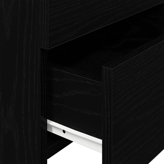 Noptiere 2 buc. cu 2 sertare, negru, 40x36,5x62 cm - WALTI WALTI