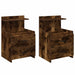 Noptiere 2 buc. cu 2 sertare, stejar afumat, 40x36,5x62 cm - WALTI WALTI