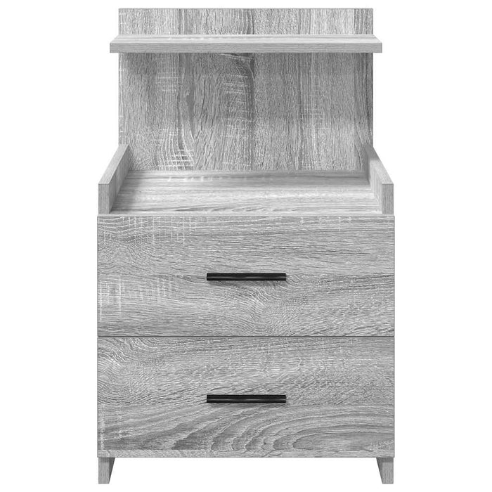 Noptiere 2 buc. cu 2 sertare gri Sonoma 40x36,5x62 cm - WALTI WALTI