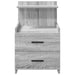 Noptiere 2 buc. cu 2 sertare gri Sonoma 40x36,5x62 cm - WALTI WALTI