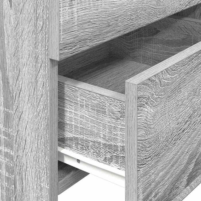 Noptiere 2 buc. cu 2 sertare gri Sonoma 40x36,5x62 cm - WALTI WALTI