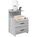 Noptiere 2 buc. cu 2 sertare gri Sonoma 40x36,5x62 cm - WALTI WALTI