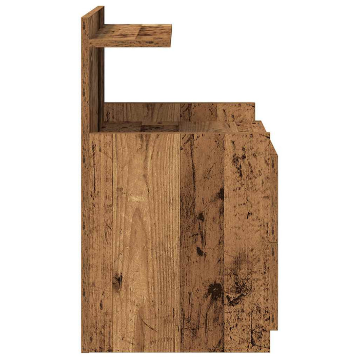 Noptiere 2 buc. cu 2 sertare, lemn vechi, 40x36,5x62 cm - WALTI WALTI