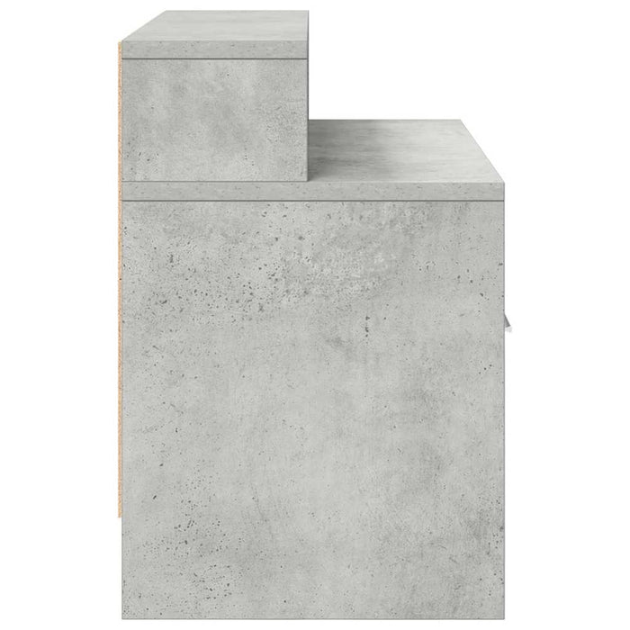 Noptiera cu sertar gri beton 51x31x47 cm WALTI