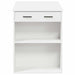 Birou cu sertar și raft alb 102x62x77,5 cm lemn prelucrat - WALTI WALTI