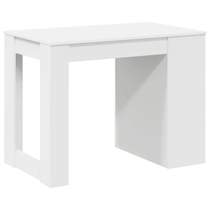Birou cu sertar și raft alb 102x62x77,5 cm lemn prelucrat - WALTI WALTI