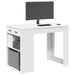Birou cu sertar și raft alb 102x62x77,5 cm lemn prelucrat - WALTI WALTI