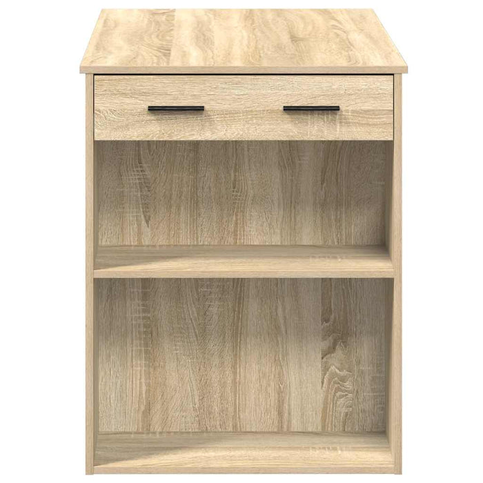 Birou cu sertar raft Stejar Sonoma 102x62x77,5cm lemn prelucrat - WALTI WALTI
