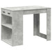 Birou cu sertar și raft Gri beton 102x62x77,5 cm lemn prelucrat - WALTI WALTI