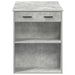 Birou cu sertar și raft Gri beton 102x62x77,5 cm lemn prelucrat - WALTI WALTI