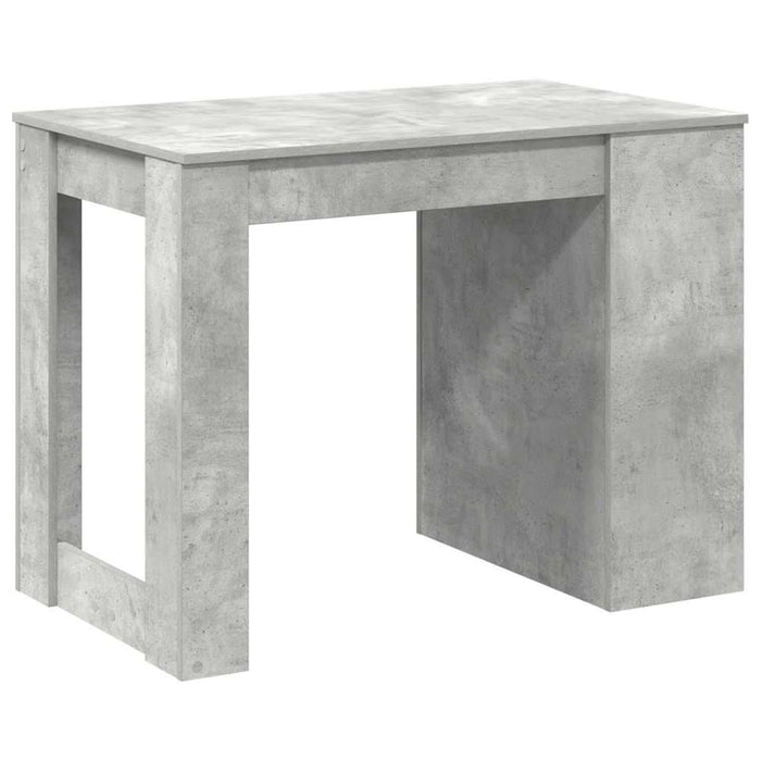 Birou cu sertar și raft Gri beton 102x62x77,5 cm lemn prelucrat - WALTI WALTI