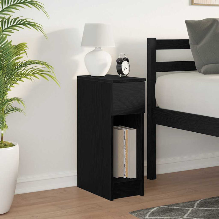 Noptiera cu sertar stejar negru 20x36x60 cm - WALTI WALTI