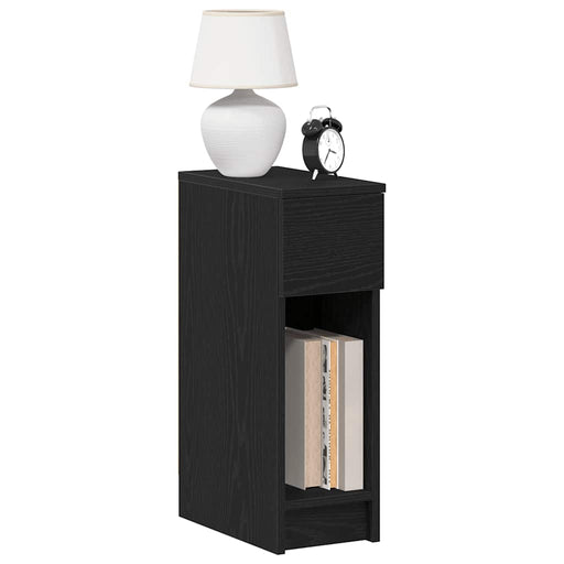 Noptiera cu sertar stejar negru 20x36x60 cm - WALTI WALTI