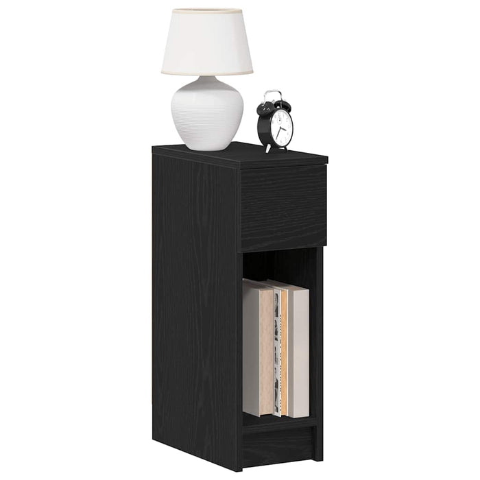 Noptiera cu sertar stejar negru 20x36x60 cm - WALTI WALTI
